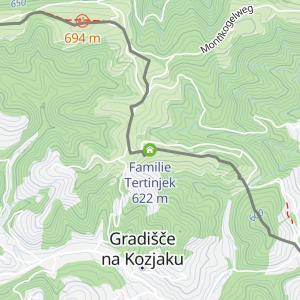 Map of Familie Tertinjek