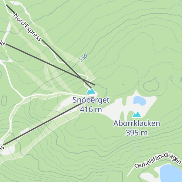 Map of Snöberget