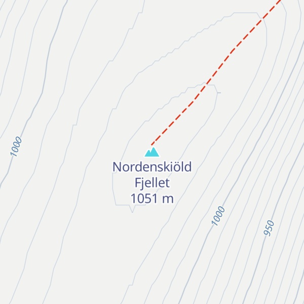 Map of Nordenskiöld Fjellet