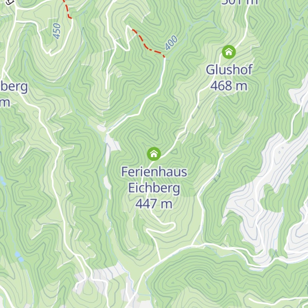 Map of Ferienhaus Eichberg