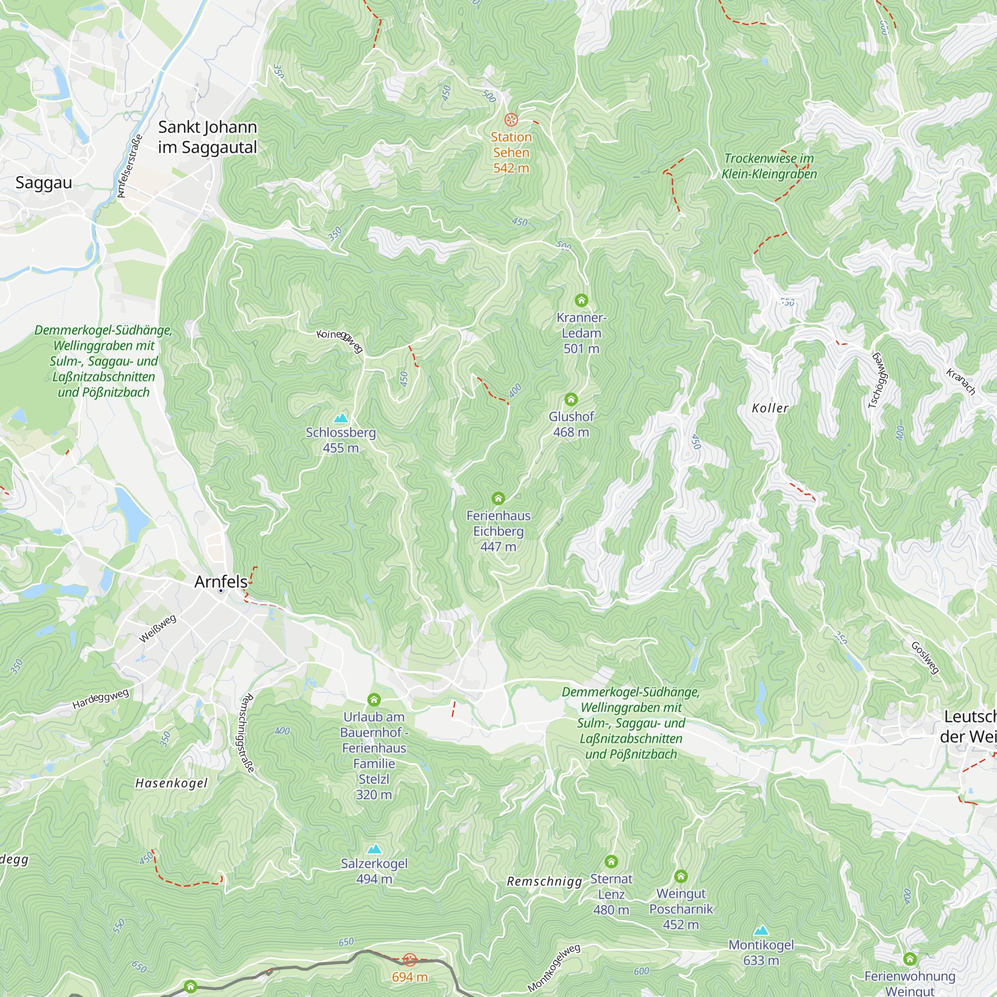 Ferienhaus Eichberg map