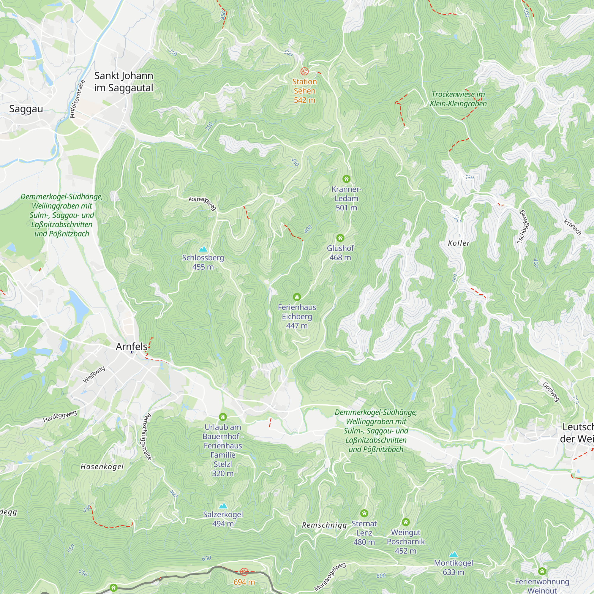 Ferienhaus Eichberg map
