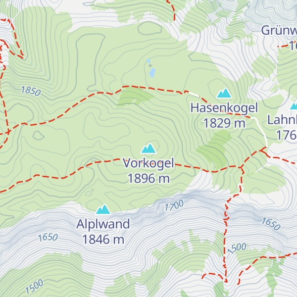 Map of Vorkogel