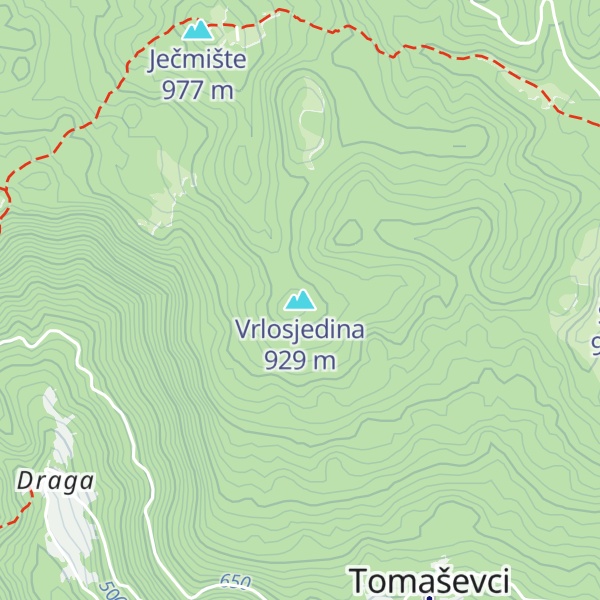 Map of Vrlosjedina