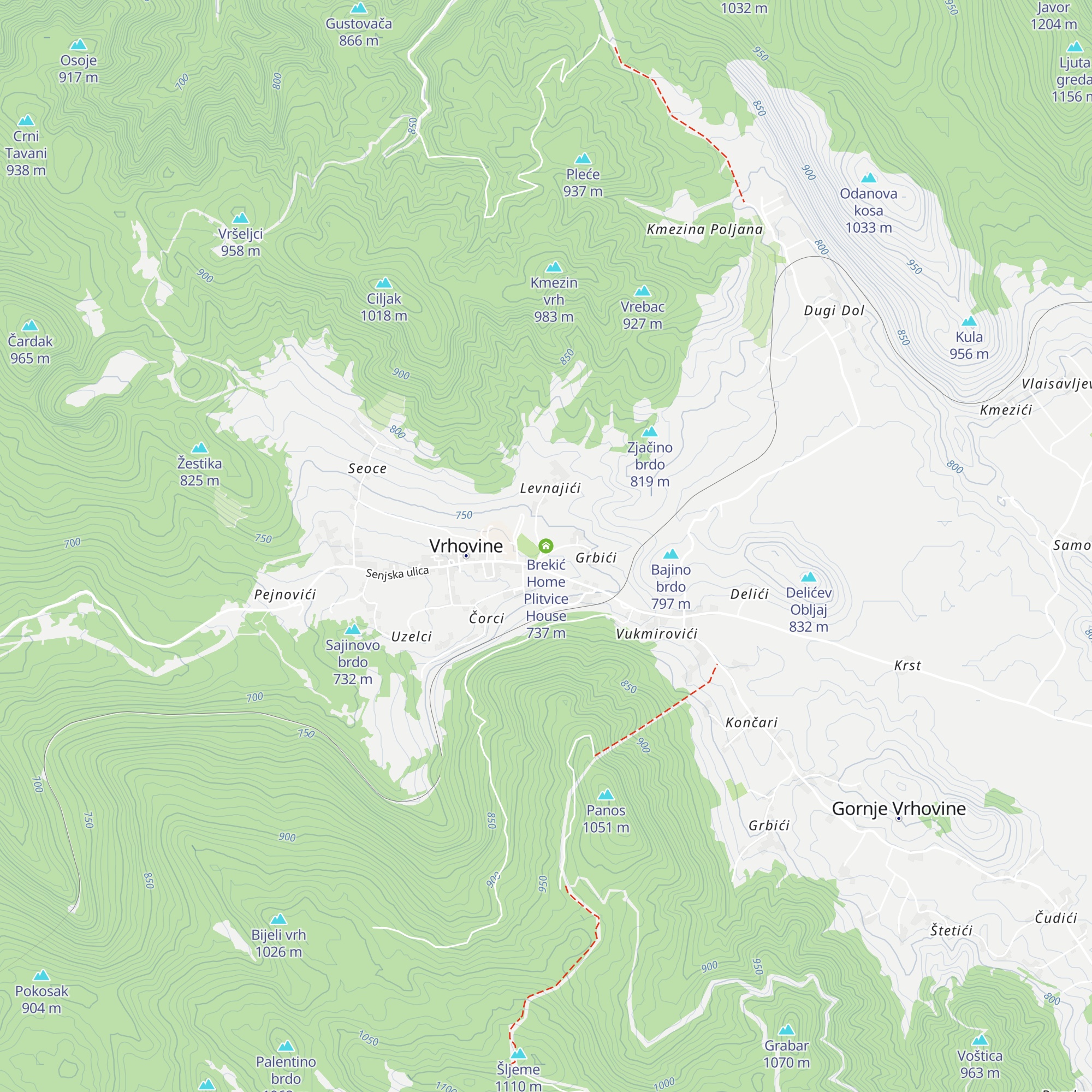 Brekić Home Plitvice House map