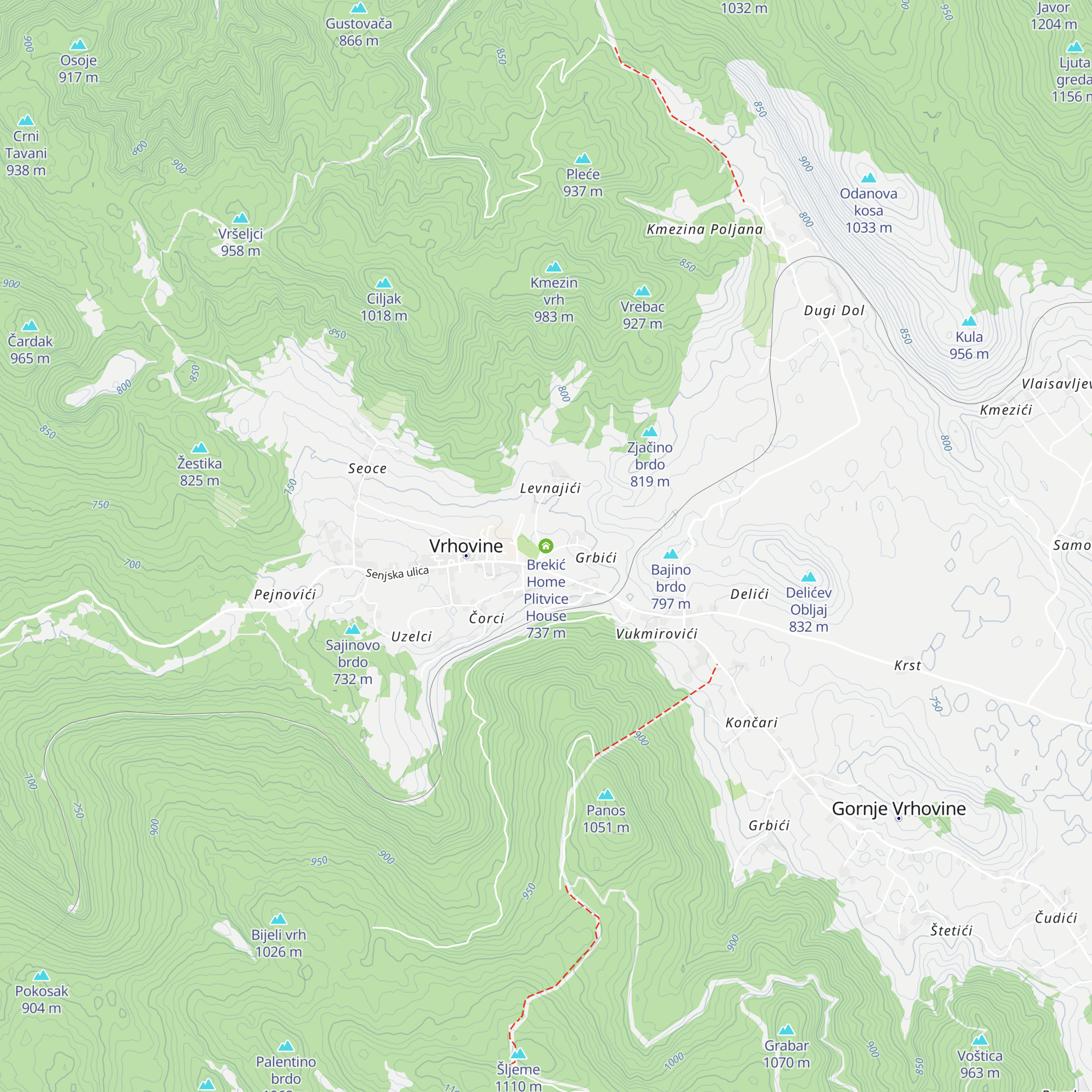 Brekić Home Plitvice House map