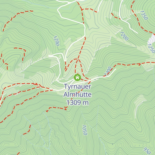Map of Tyrnauer Almhütte
