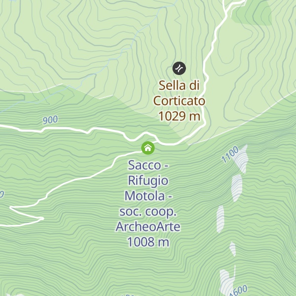 Map of Sacco - Rifugio Motola - soc. coop. ArcheoArte