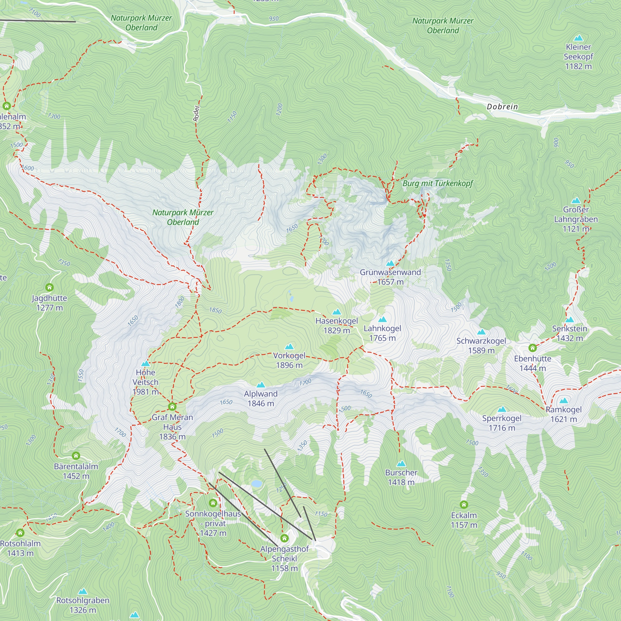 Seebodenhütte map