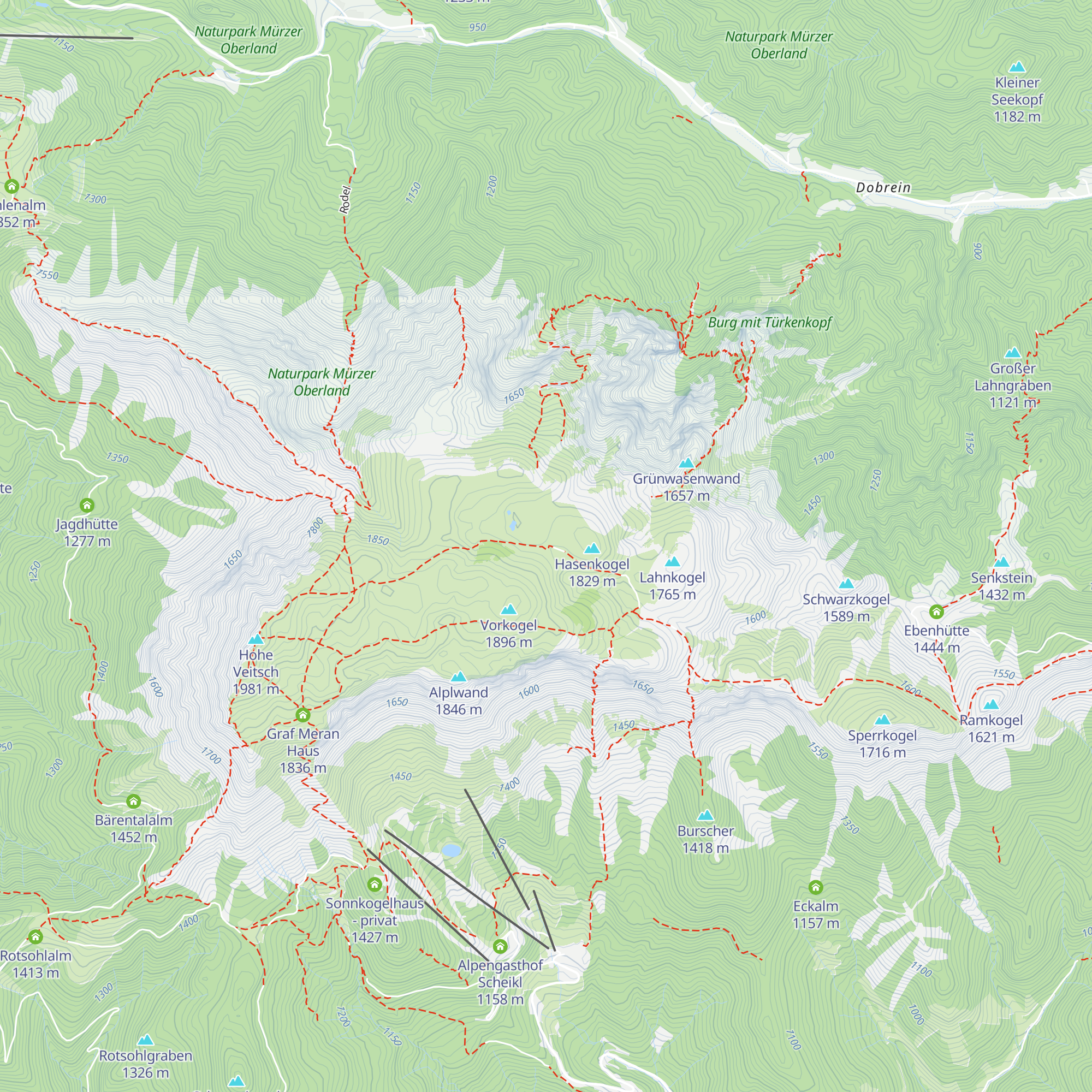 Seebodenhütte map