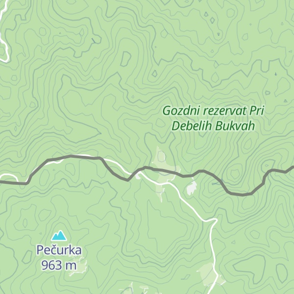 Map of Opatova gora
