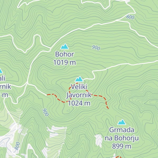 Map of Veliki Javornik