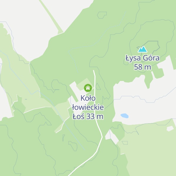 Map of Koło łowieckie Łoś