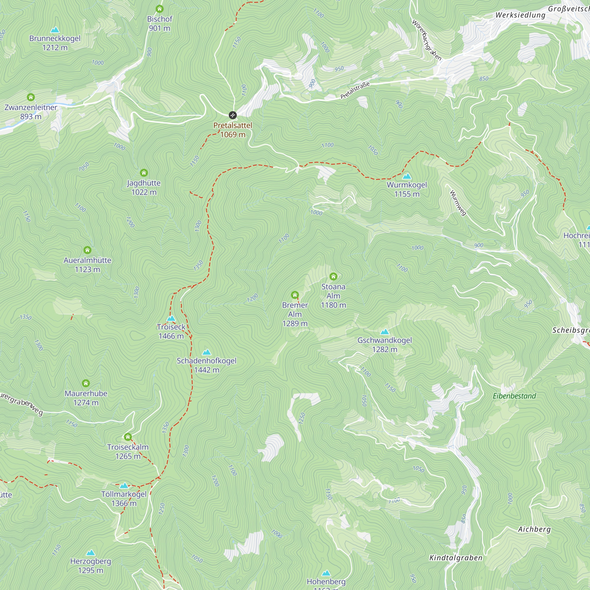 Bremer Alm map
