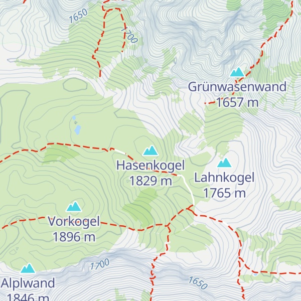 Map of Hasenkogel