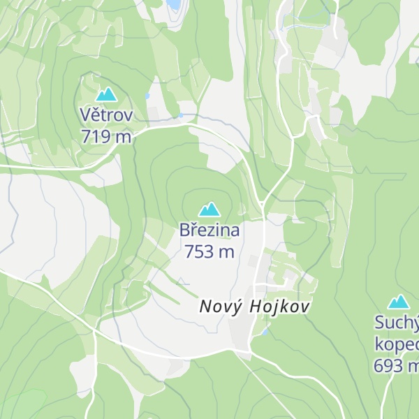 Map of Březina
