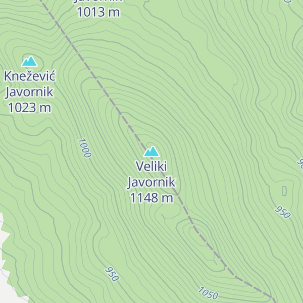 Map of Veliki Javornik