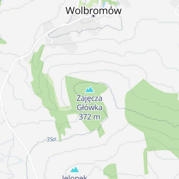 Map of Zajęcza Główka