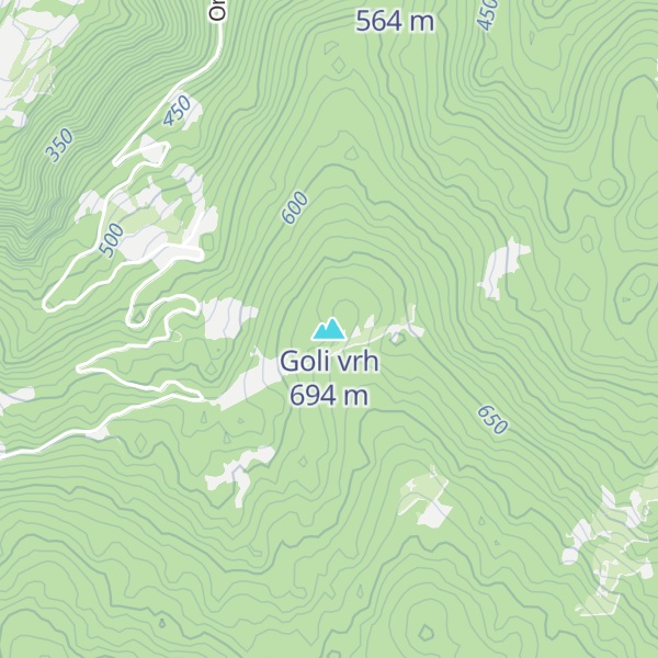 Map of Goli vrh