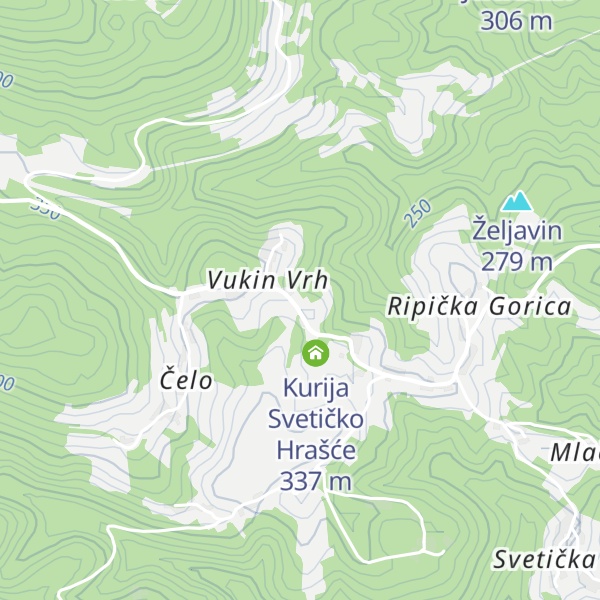 Map of Područna škola Hrašće