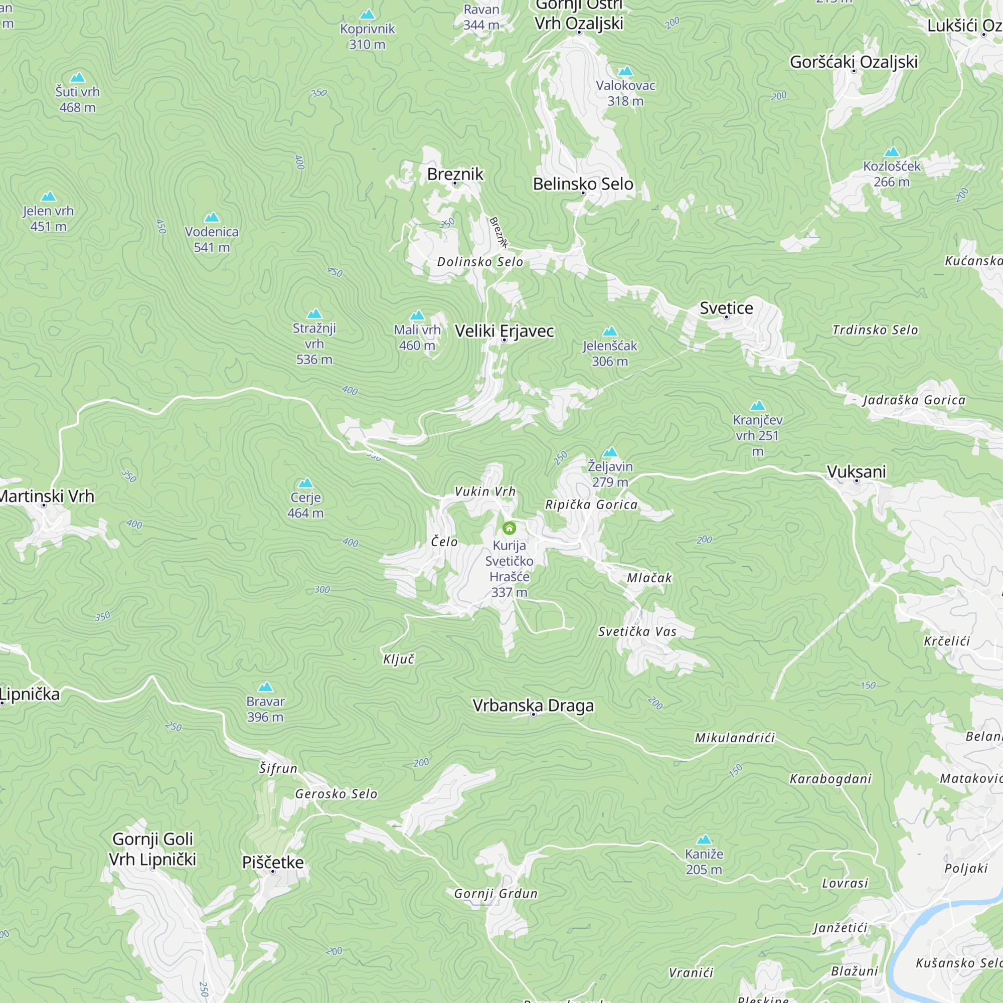 Područna škola Hrašće map