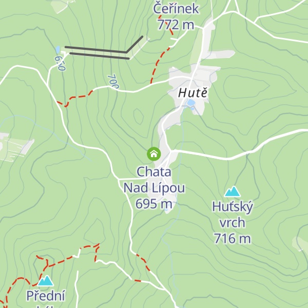 Map of Chata Nad Lípou