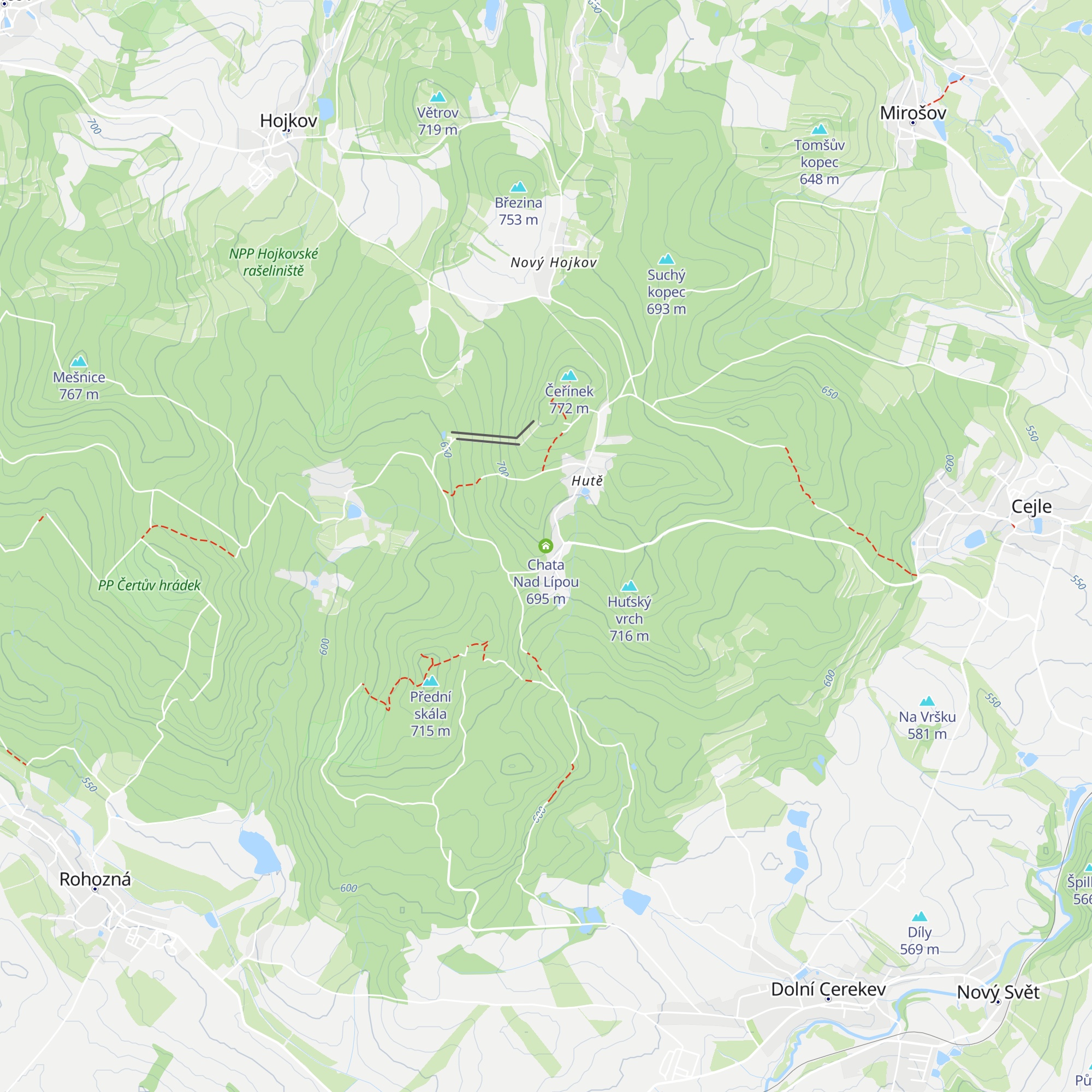 Chata Nad Lípou map