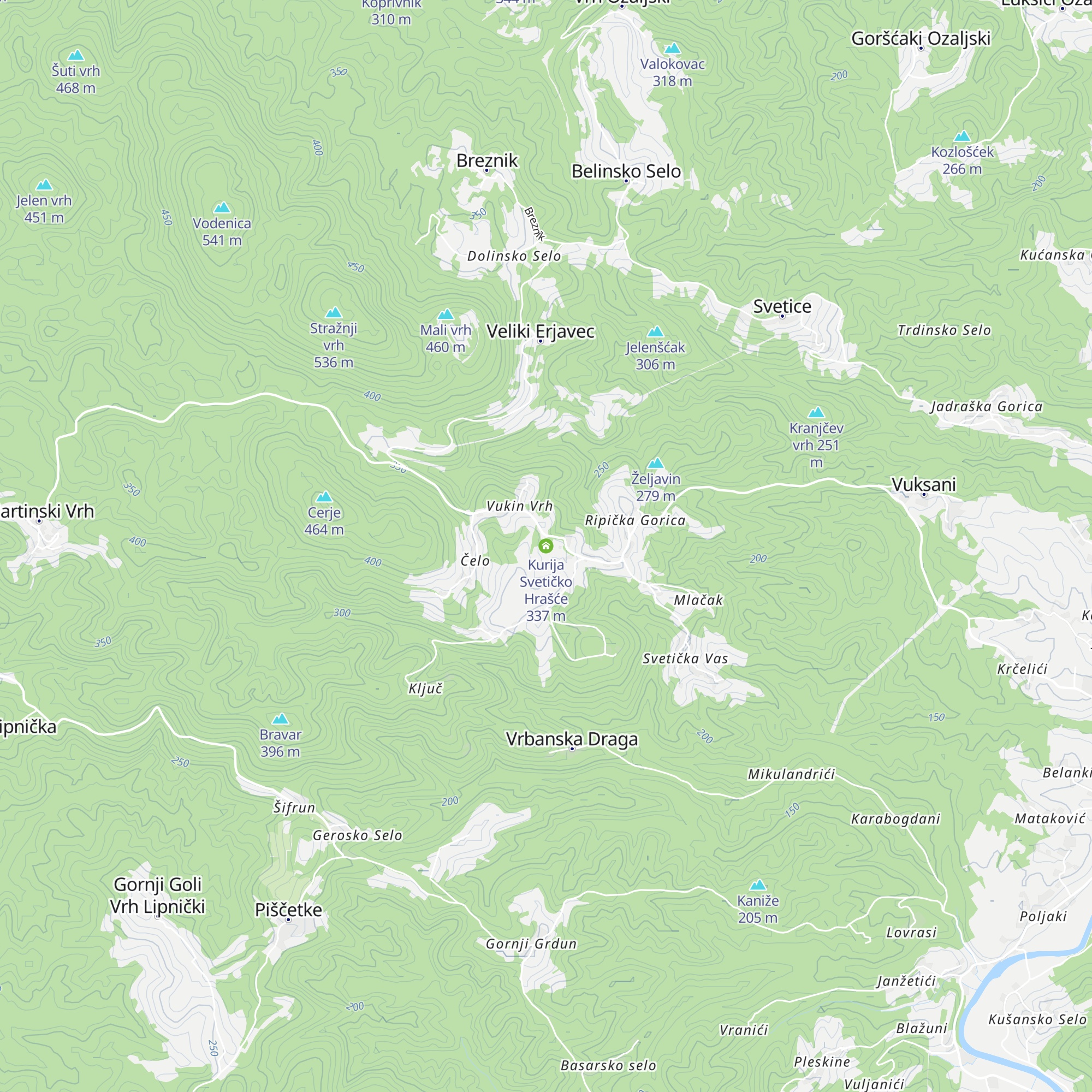 Kurija Svetičko Hrašće map
