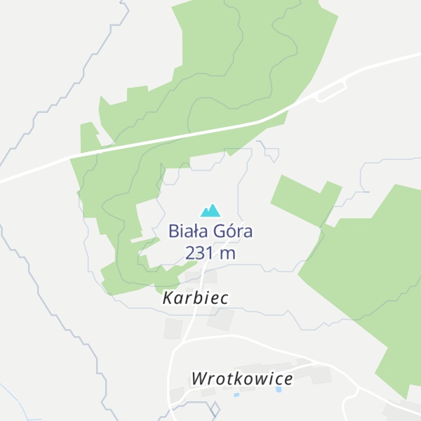 Map of Biała Góra