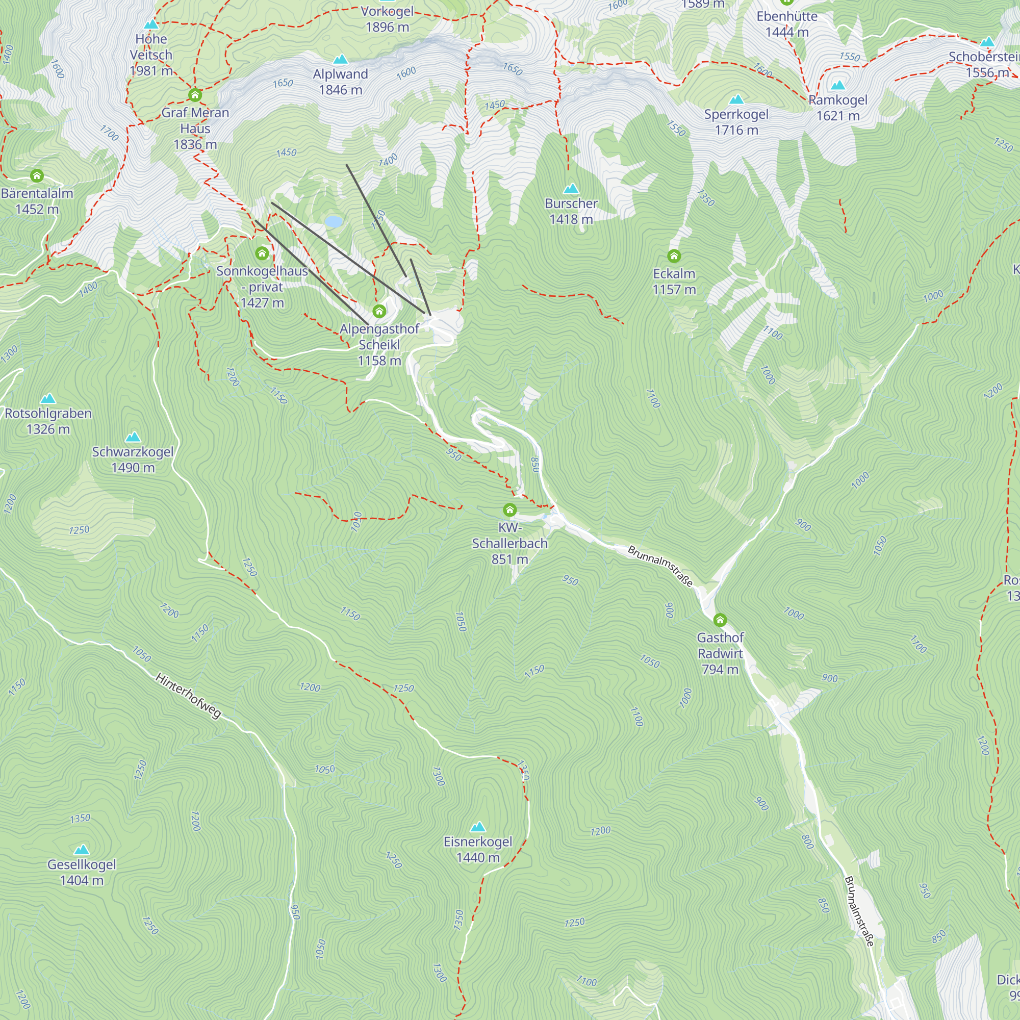 KW-Schallerbach map