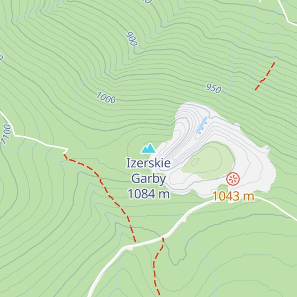 Map of Izerskie Garby