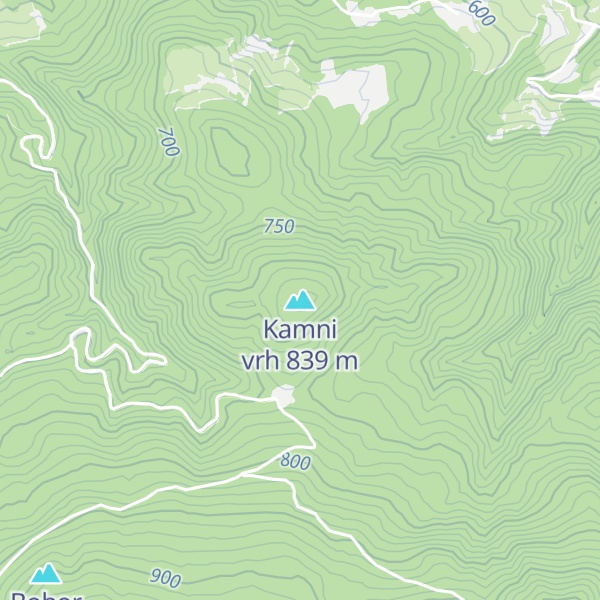 Map of Kamni vrh