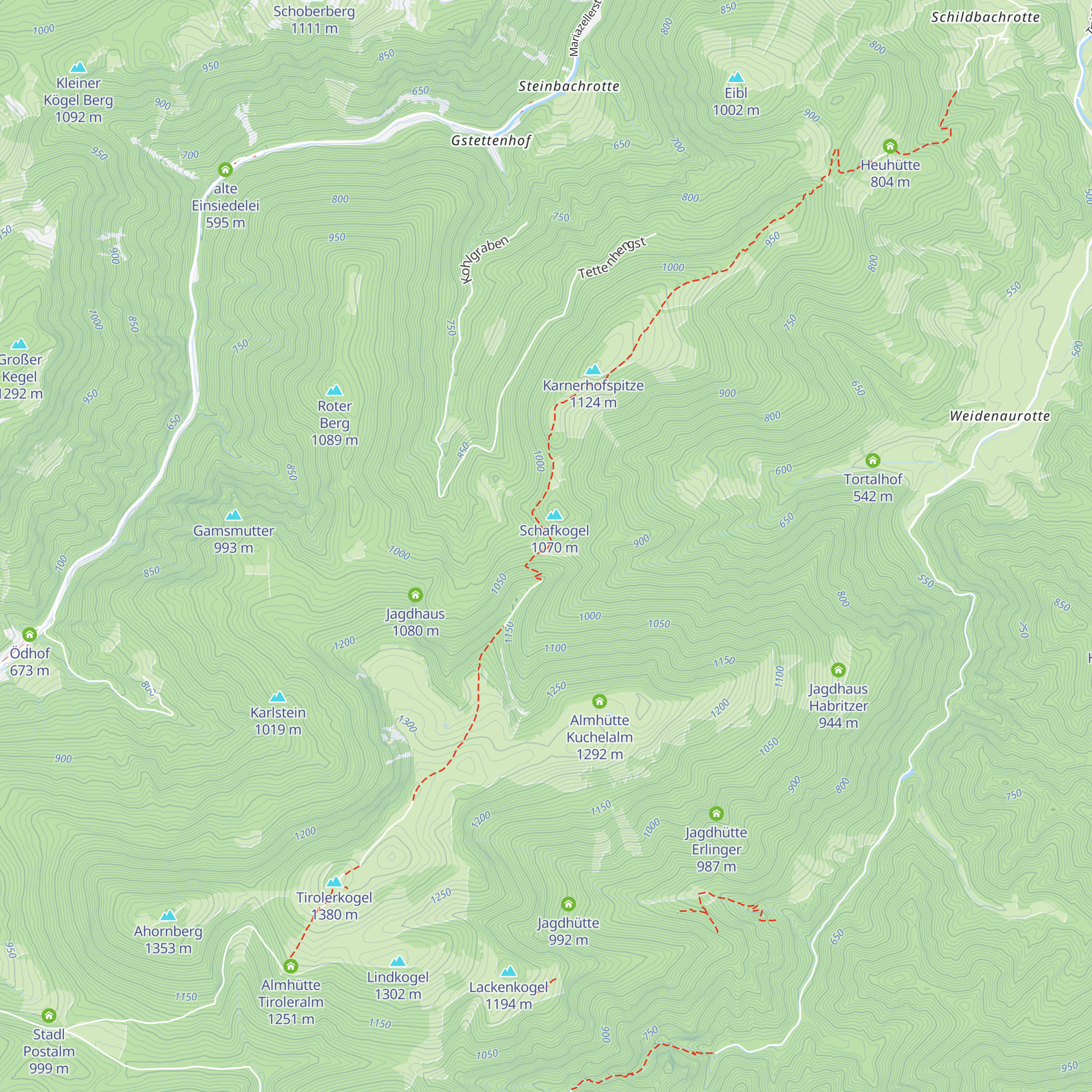 Österleinbrunnhütte map