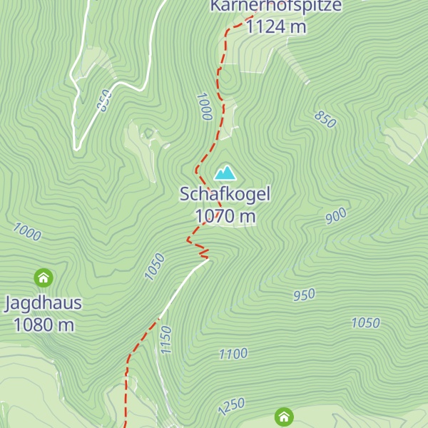 Map of Österleinbrunnhütte