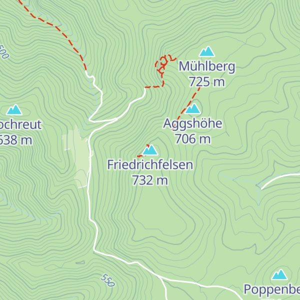 Map of Friedrichfelsen