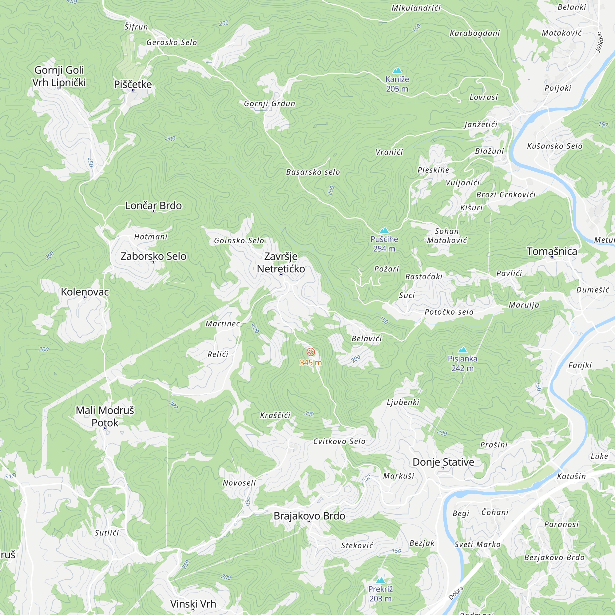 Župni dvor Župe Uzvišenja Svetog Križa Završje Netretićko map