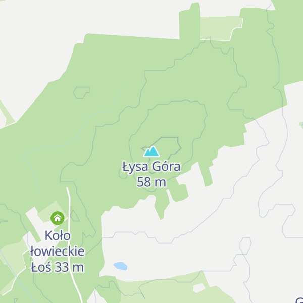 Map of Łysa Góra