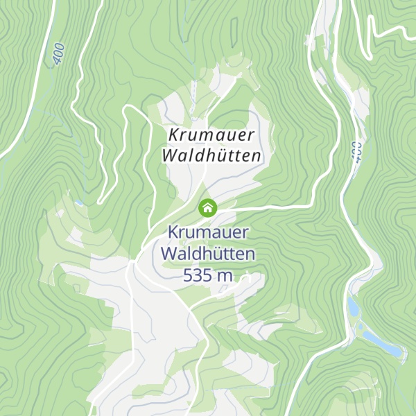 Map of Krumauer Waldhütten