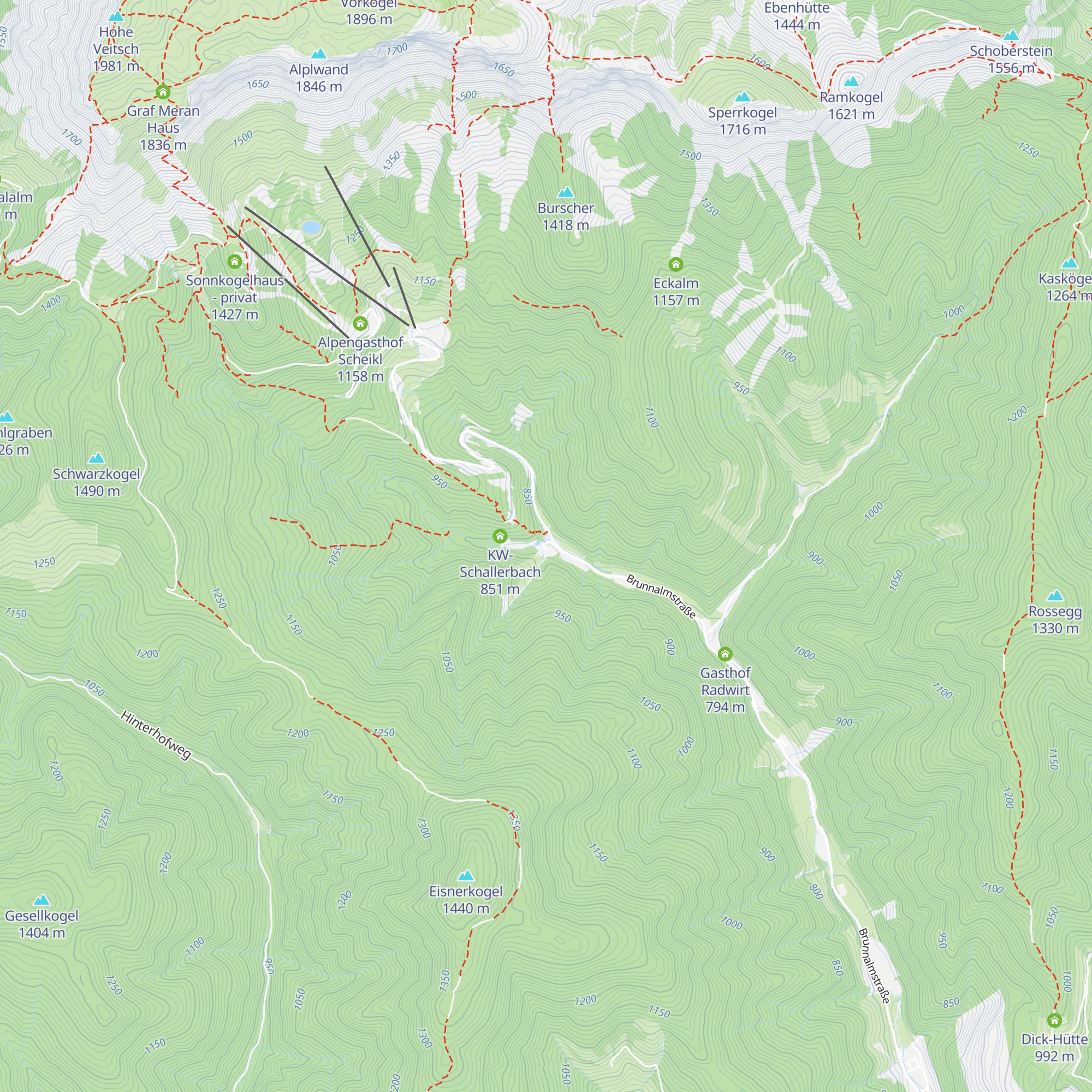 Radhof map