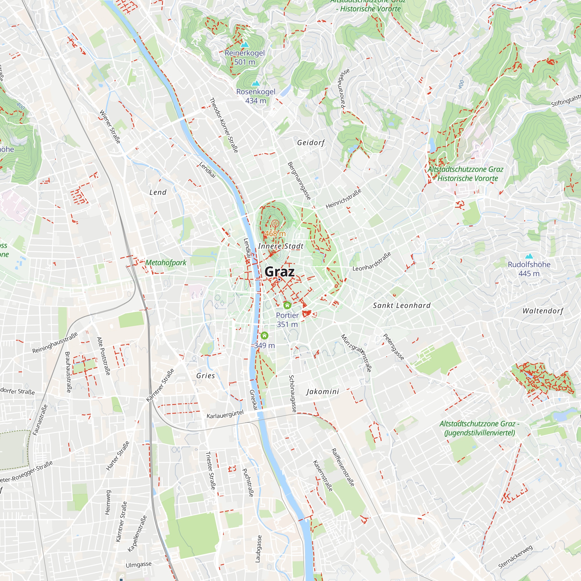 Tourismus Information map