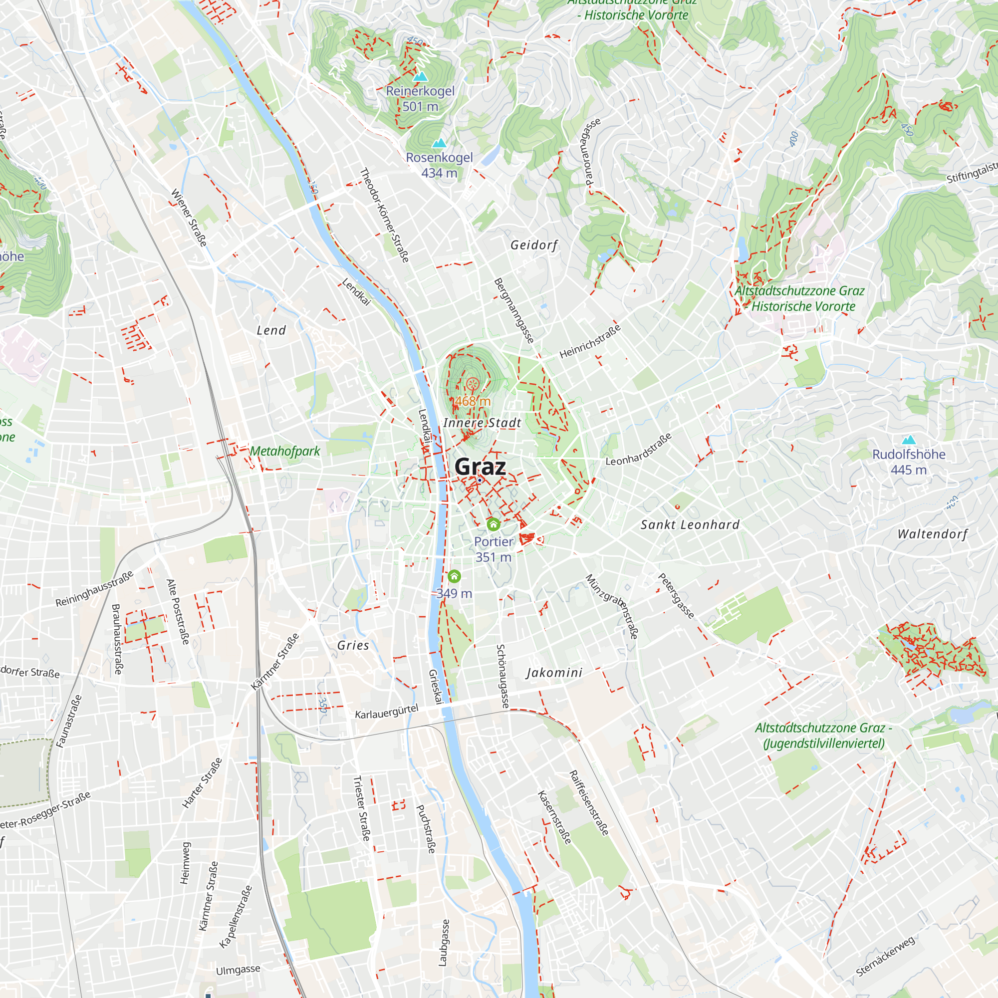 Tourismus Information map