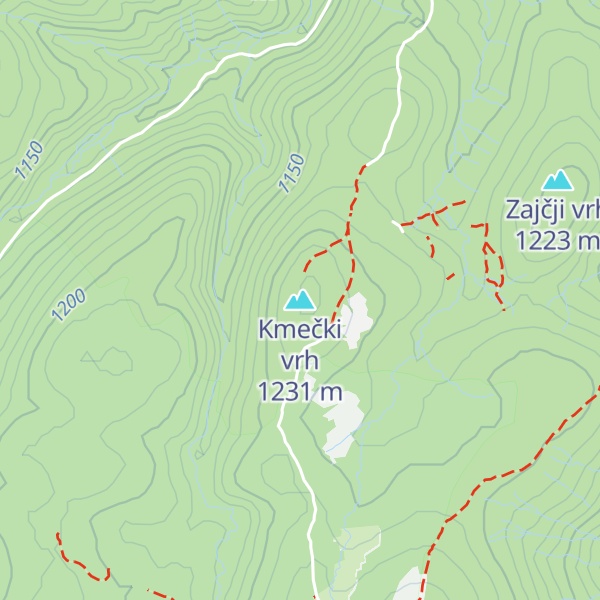Map of Kmečki vrh