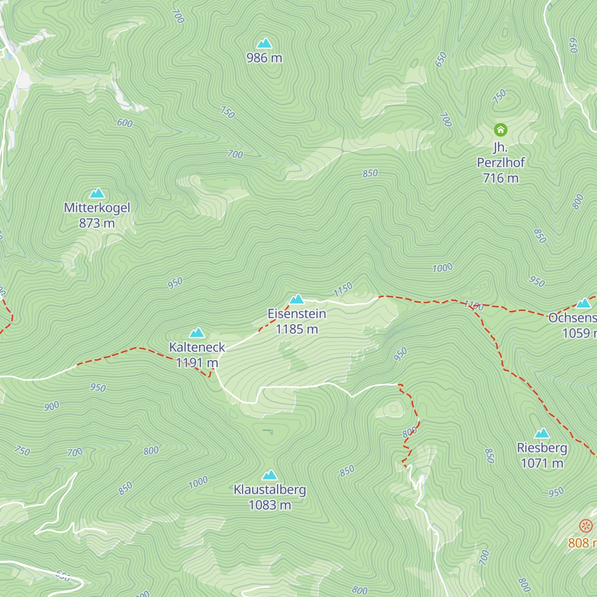 Julius-Seitner-Hütte map