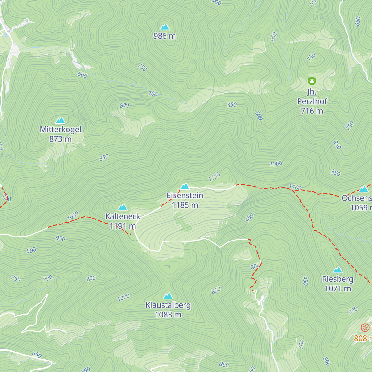 Julius-Seitner-Hütte map