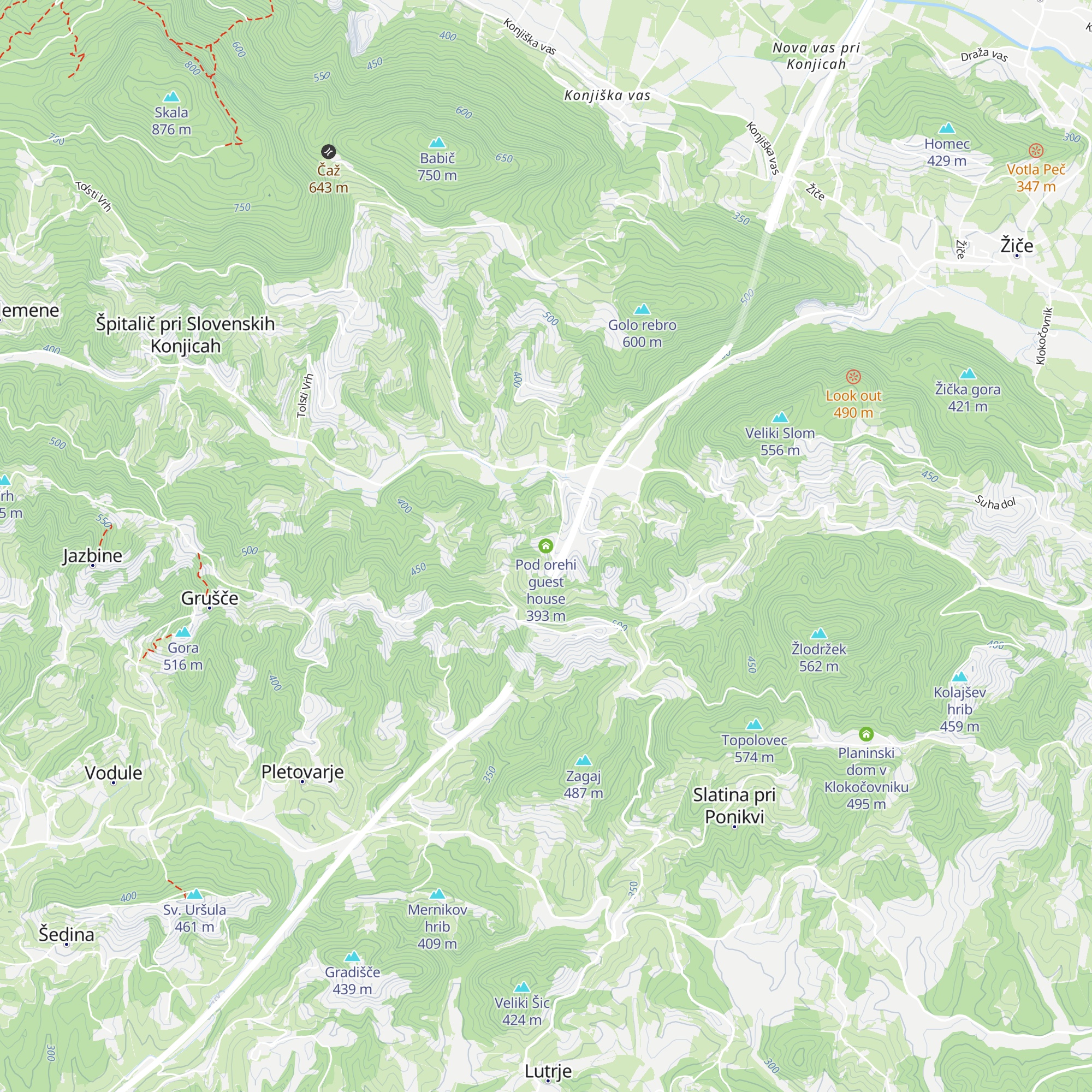 Pod orehi guest house map
