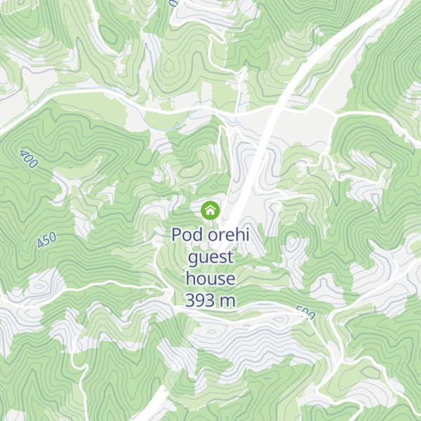 Map of Pod orehi guest house