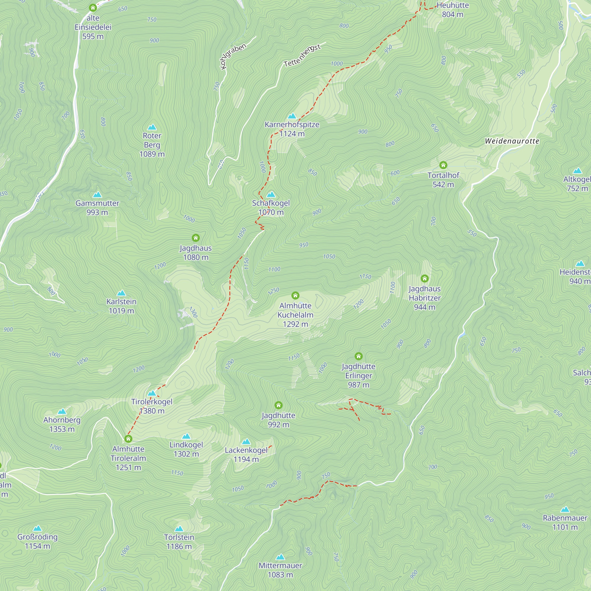 Almhütte Kuchelalm map