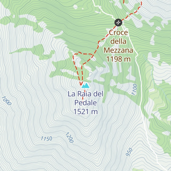 Map of La Raia del Pedale