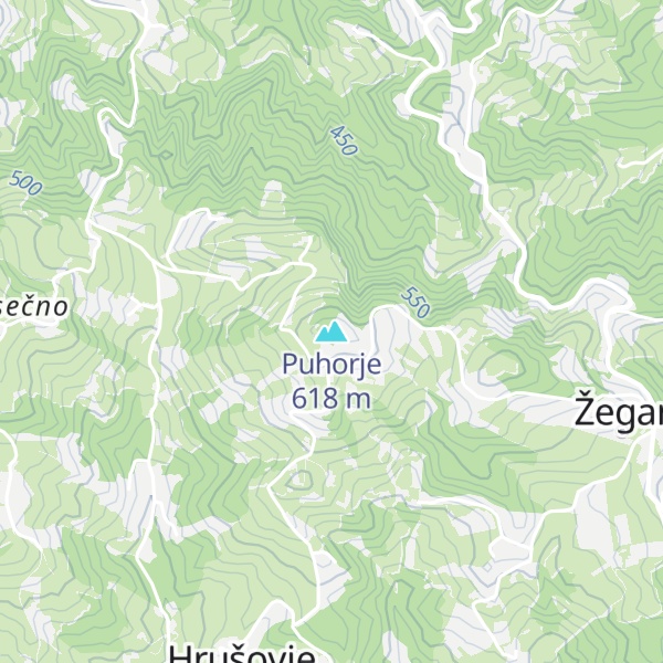 Map of Puhorje