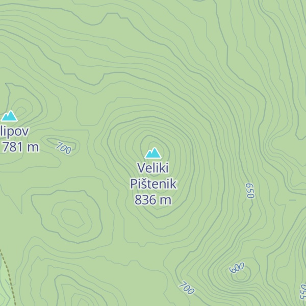 Map of Veliki Pištenik